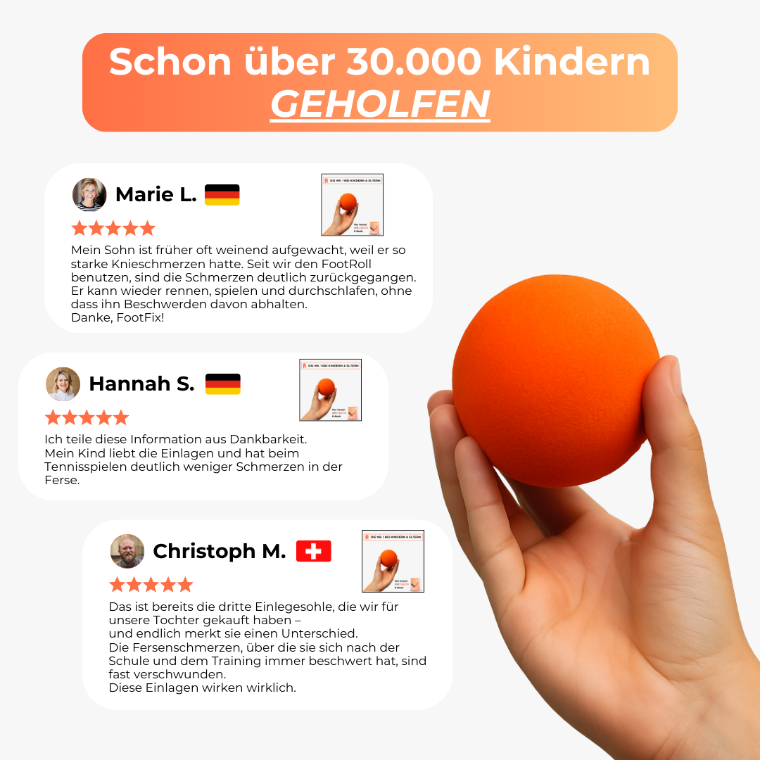 FootRoll™ - Trainingsball für heranwachsende Füße